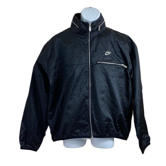 Nike Circa Black Rain Repellent Men’s Jacket Size Medium NWT Vented Zip - Picture 3 of 15